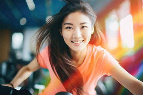 Premium Photo Person Doing Exercise At Gym Fitness Concept