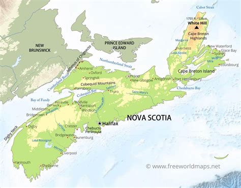 Printable Road Map Of Nova Scotia