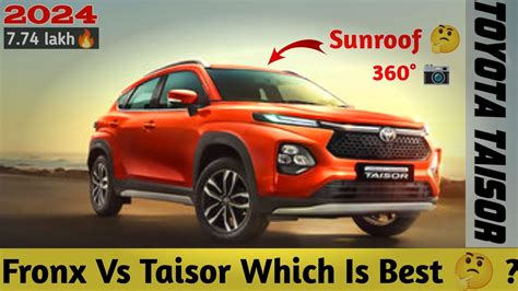 2024 New Toyota Taisor V Top Model Dual Tone Detailed Review Fronx