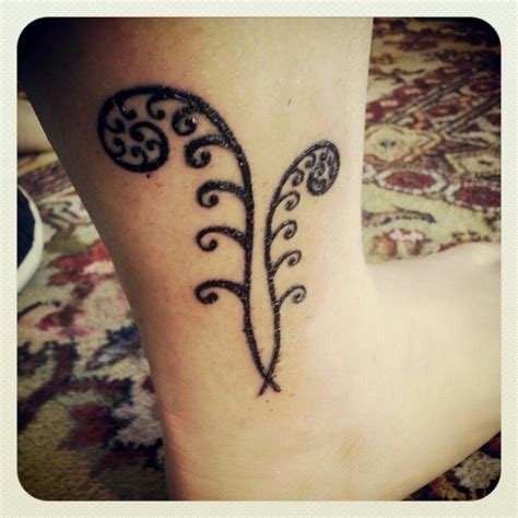 Fiddleheads Fern Tattoo Ankle Tattoo Small Pretty Tattoos