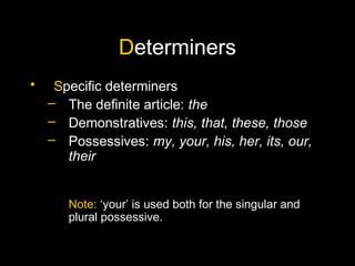 determiners