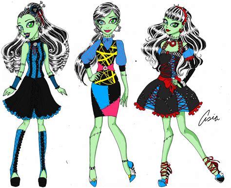 Frankie Stein- Fashion Set pt by PersephoneKat on DeviantArt