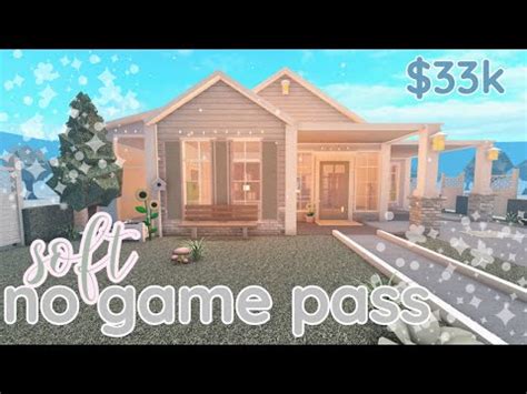 Soft No Game Pass Home Bloxburg Speed Build Youtube