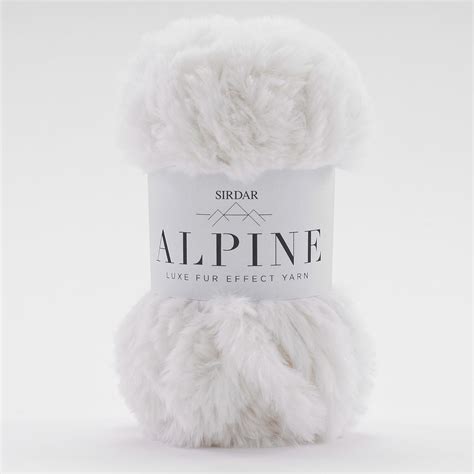 Sirdar Alpine Luxe Faux Fur Yarn 50g Polar 400