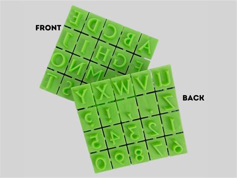Stone Stamps Cement Stamps Alpha Numeric Stamps Etsy