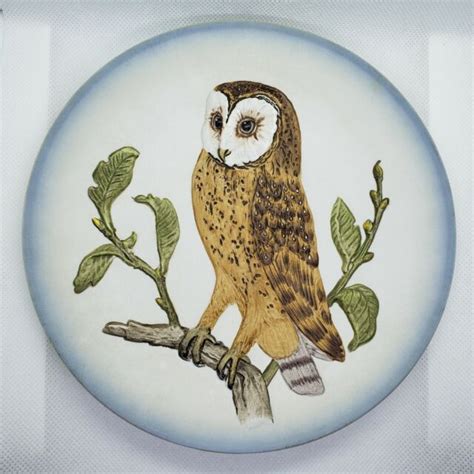 Vintage Goebel Wildlife Plate Barn Owl 3rd Edition West Germany 1976 EBay