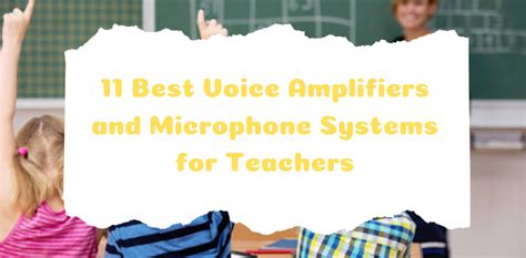 12 Best Voice Amplifiers For Teachers Portable Options In 2024