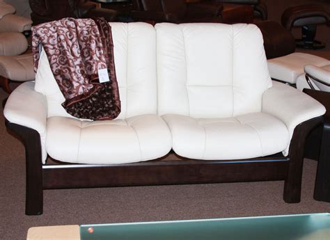 Ekornes Stressless Buckingham Low Back Loveseat Sofa Ekornes