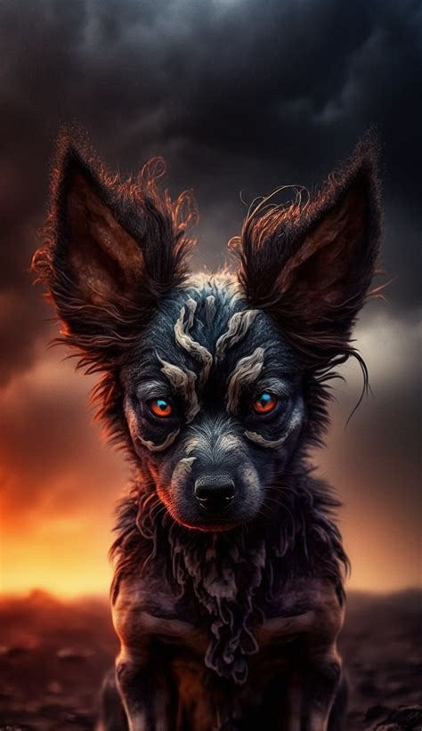 hellhound puppy hound puppies puppy art howl   moon