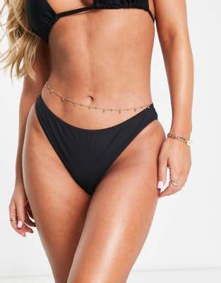 Figleaves Brazilian Bikini Bottom In Black Asos