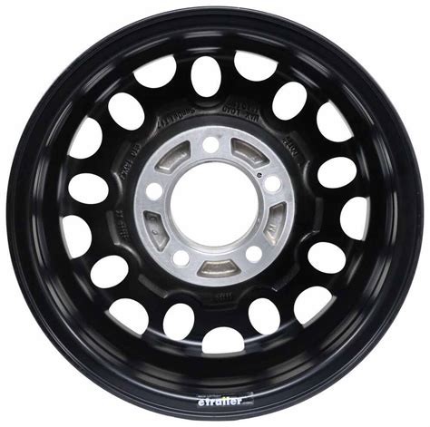 Aluminum Sendel Series T Matte Black Mesh Trailer Wheel X