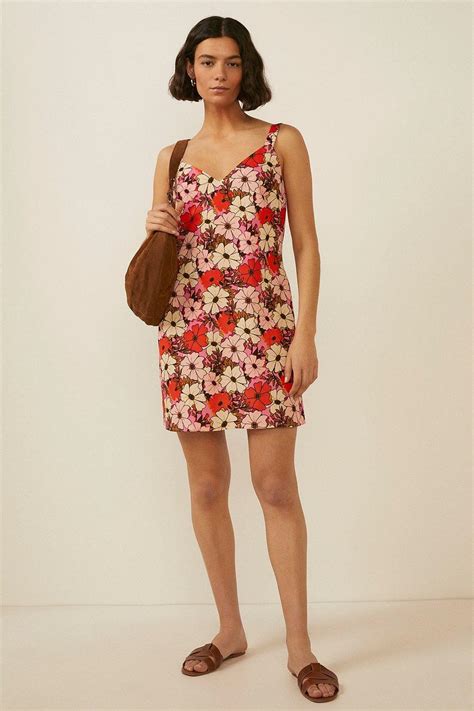 Dresses | Floral Print Strappy Mini Dress | Oasis