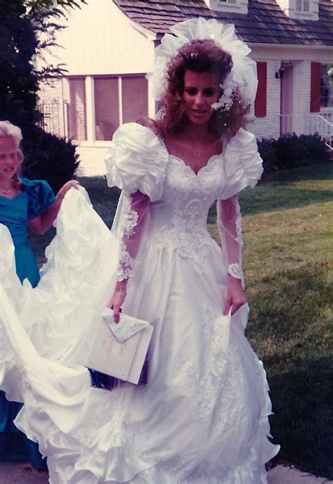 Color Snapshots Of Beautiful Brides In The 1980s ~ Vintage Everyday Wedding Gowns Vintage