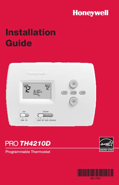 Honeywell T3r Programmable Thermostat Relay Pairing Instructions