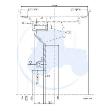 JANTE Pour Tracteurs CASE IH W10X24