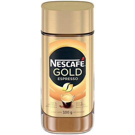 Nescafe Gold Espresso Instant Coffee 100 G Is Made With A Smooth