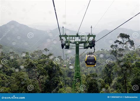 Danang Vietnam Ba Na Hills Cable Car Editorial Stock Image Image