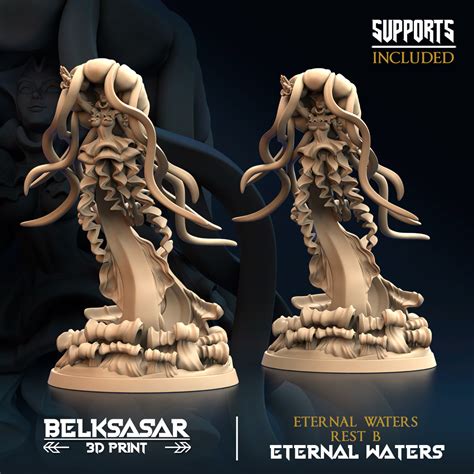STL File Eternal Waters Rest B Nude And Normal D Printer Design To