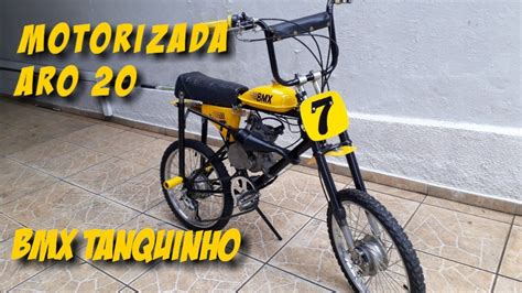 Motorizada Aro Bmx Tanquinho Youtube