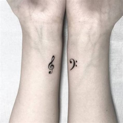 Bass Clef Tattoo Wrist