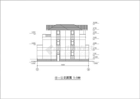 某地区现代豪华私人别墅建筑施工设计方案cad图纸别墅建筑土木在线