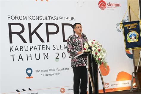 Buka Forum Konsultasi Publik Rkpd Sleman 2025 Wakil Bupati Danang