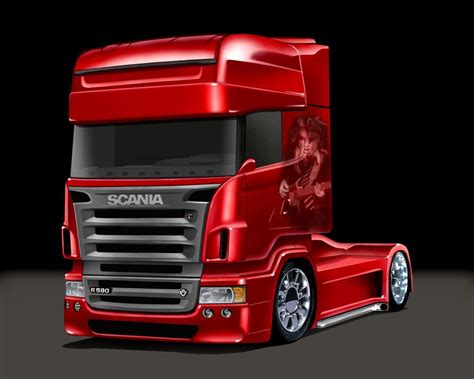 Download Back To 69 Scania Trucks Wallpapers Red Truck Scania On Itlcat