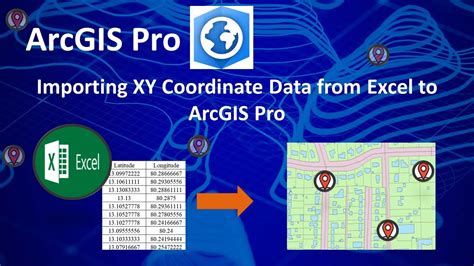 Importing Xy Coordinate Data From Excel To Arcgis Pro Excel To Shapefile Youtube