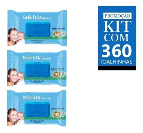 Toalhas Umedecidas Beb Feliz Kit Unidades Mercadolivre