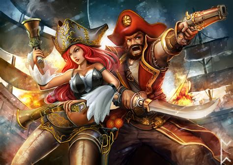 1280x800 Resolution Pirate Holding Pistols Game Wallpaper Gangplank League Of Legends Video