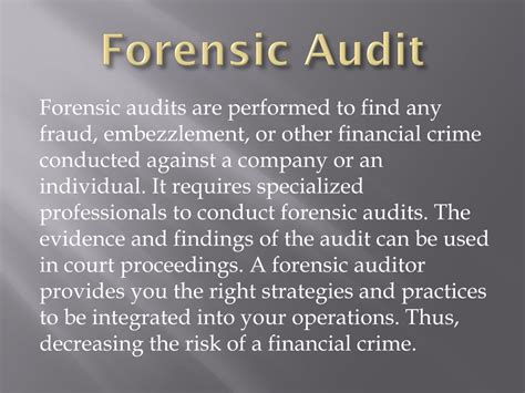 Ppt Top Rated Forensic Auditing Service Provider Bluearrowcpa