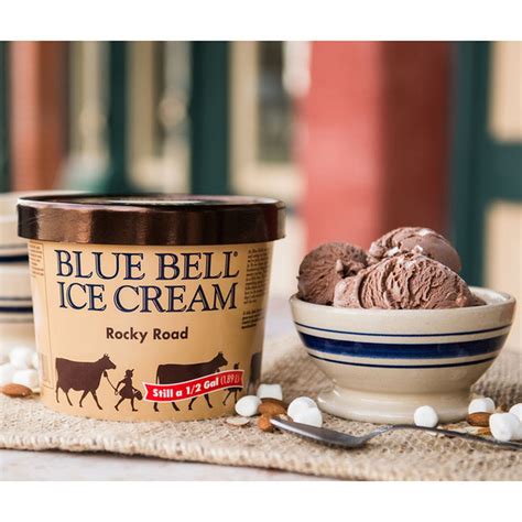 Blue Bell Rocky Road Ice Cream 0 5 Gal Delivery Or Pickup Near Me