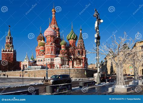 Cathedral Of The Intercession Of The Blessed Virgin Mary St Basils Cathedral Editorial Stock