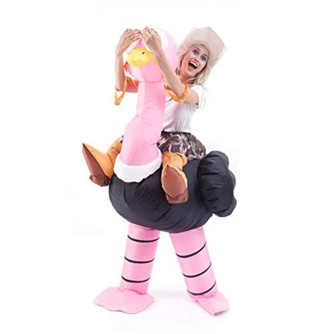 Spooktacular Creations Inflatable Costume Riding An Ostrich Air Blow Up