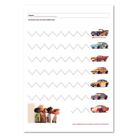 webtools zigzag  tracing worksheet creative learning experience