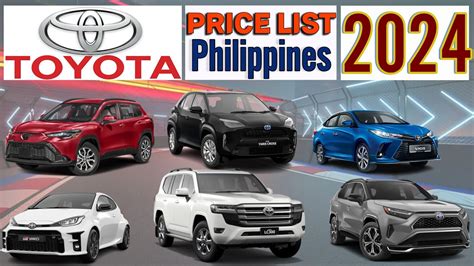 Toyota Price List In Philippines 2024 YouTube