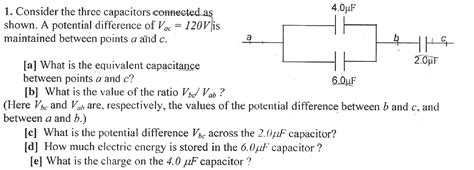 Solved Consider The Three Capacitors Connected As Shown A