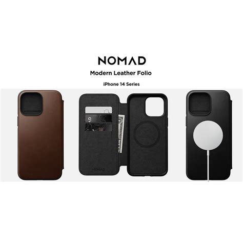 Nomad Modern Leather Folio For Iphone Series Shopee Malaysia