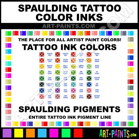 Tattoo Colors Paint Color Tattoos