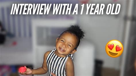 INTERVIEWING MY ONE YEAR OLD YouTube