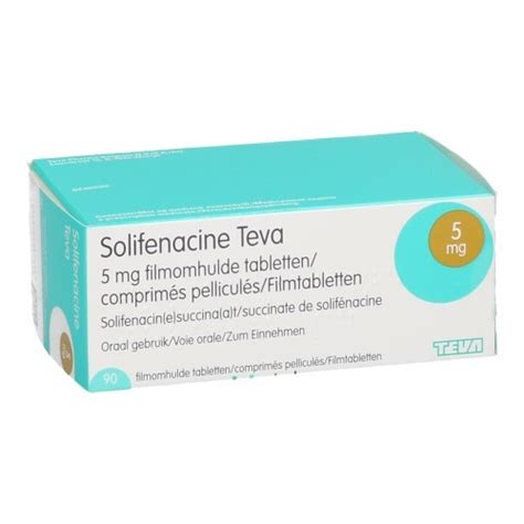 SOLIFENACINE TEVA FILMOMH TABL 90 X 5MG Apotheek Claeys