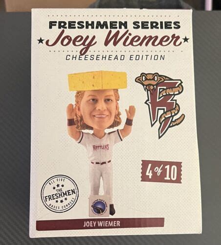 2024 Wisconsin Timber Rattlers SGA Joey Wiemer Cheesehead Bobblehead