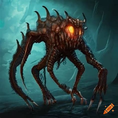 Image Of A Lovecraftian Protoss Like Creature On Craiyon