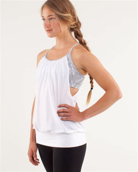 Lululemon No Limits Tank Fossil Blurred Blossoms Multi Colour