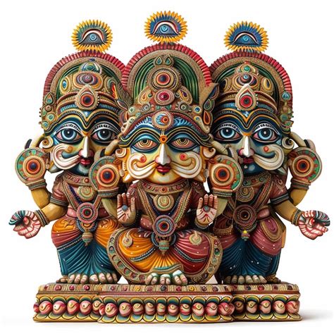 premium photo  large statue   god   large face