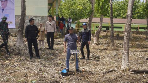 Didampingi Pj Bupati Bone Pj Gubernur Sulsel Tanam Sukun Di Bone Barat