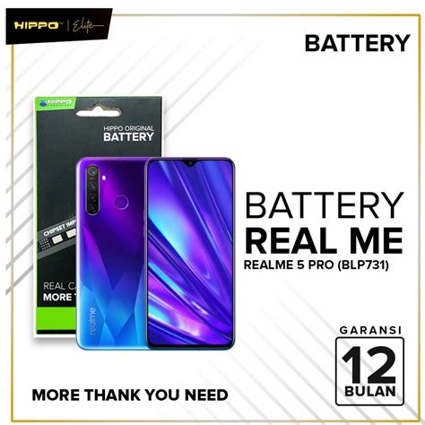 Jual Hippo Baterai REALME 5 PRO BLP731 4000mAh BLP 731 Original Cell