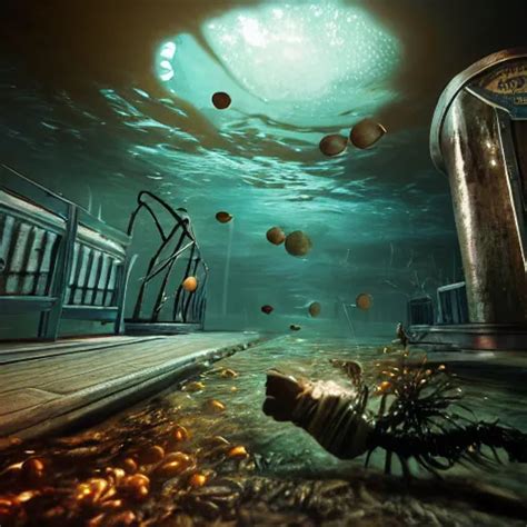 Rapture Bioshock City At Sea Floor Water Submerged Stable