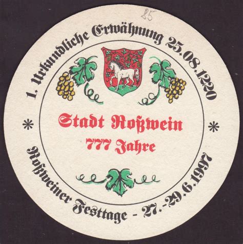 Bierdeckel Nummer Des Bierdeckels Brauerei Einsiedler Stadt