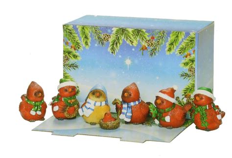 Cardinal Creche 7 Piece Cardinal Nativity Nativity Piecings Holiday